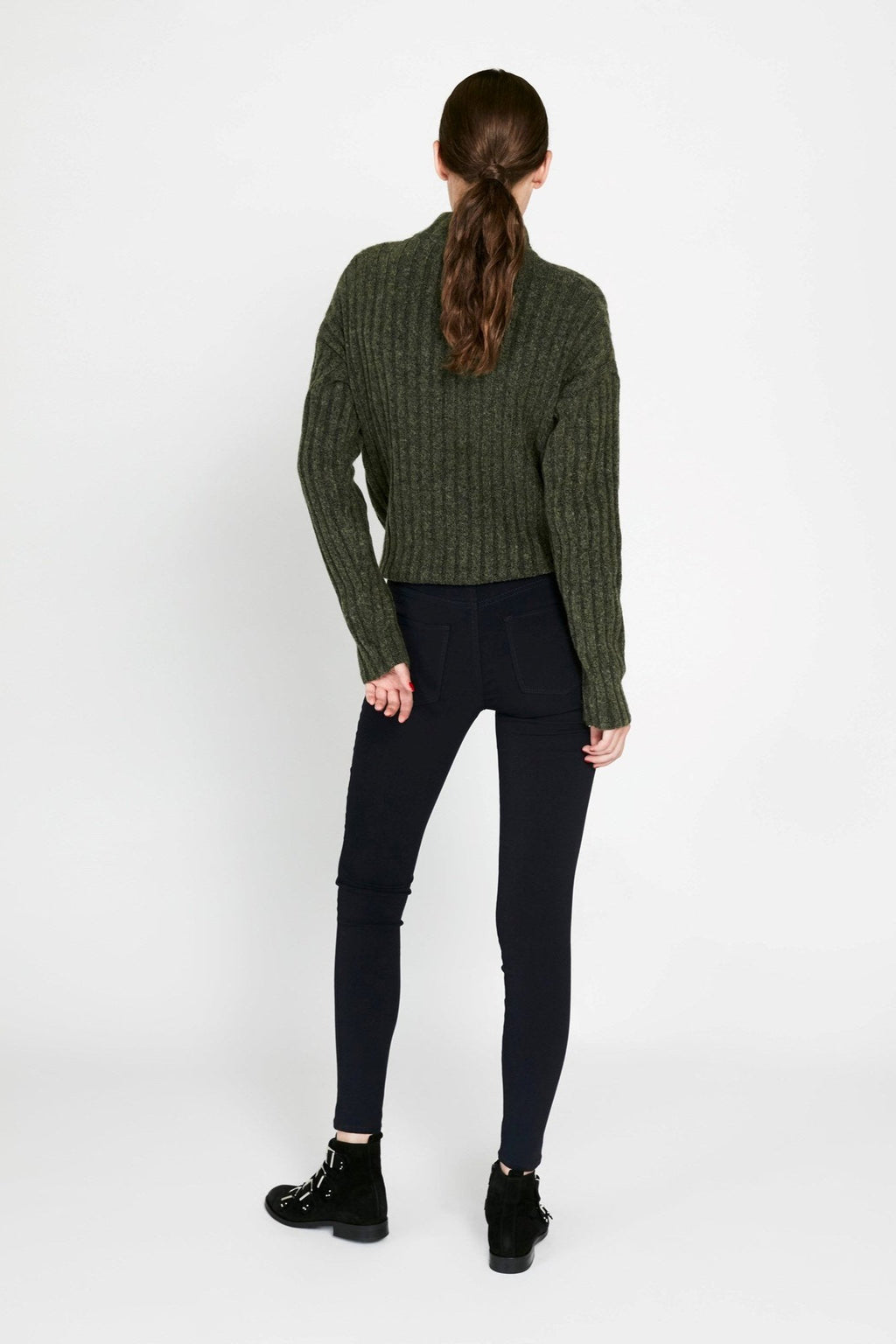 Pieces Jeans - Navy Blazer (mid waist)