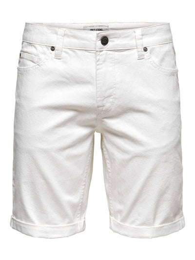 Ply Stretch Shorts - Hvid - Only & Sons - Hvid 4