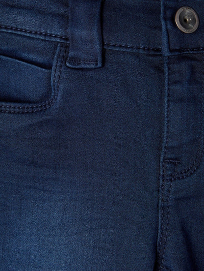 Polly Jeans - Mørk Blå Denim - Name It - Hvid 6