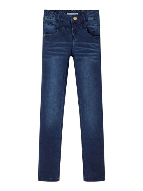 Polly skinny jeans - Mørkeblå denim - Name It - Blå