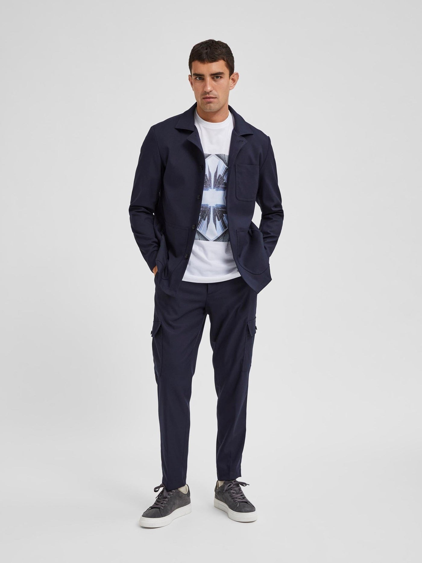 Reck Cargo Pants - Dark Sapphire - Selected Homme - Blå 2
