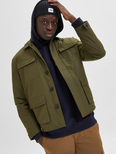 Regen Field Jacket - Winter Moss - Selected Homme - Grøn 3