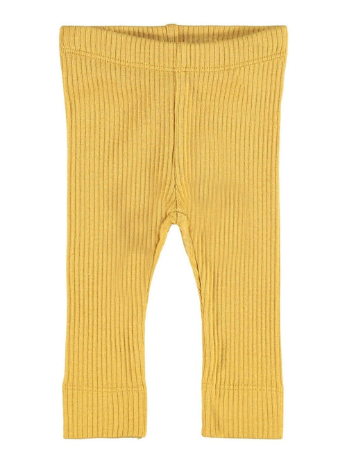 Rib leggings - Spruce Yellow - Name It - Gul