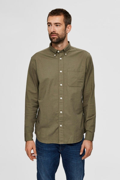 Rick Flex Skjorte - Aloe - Selected Homme - Grøn