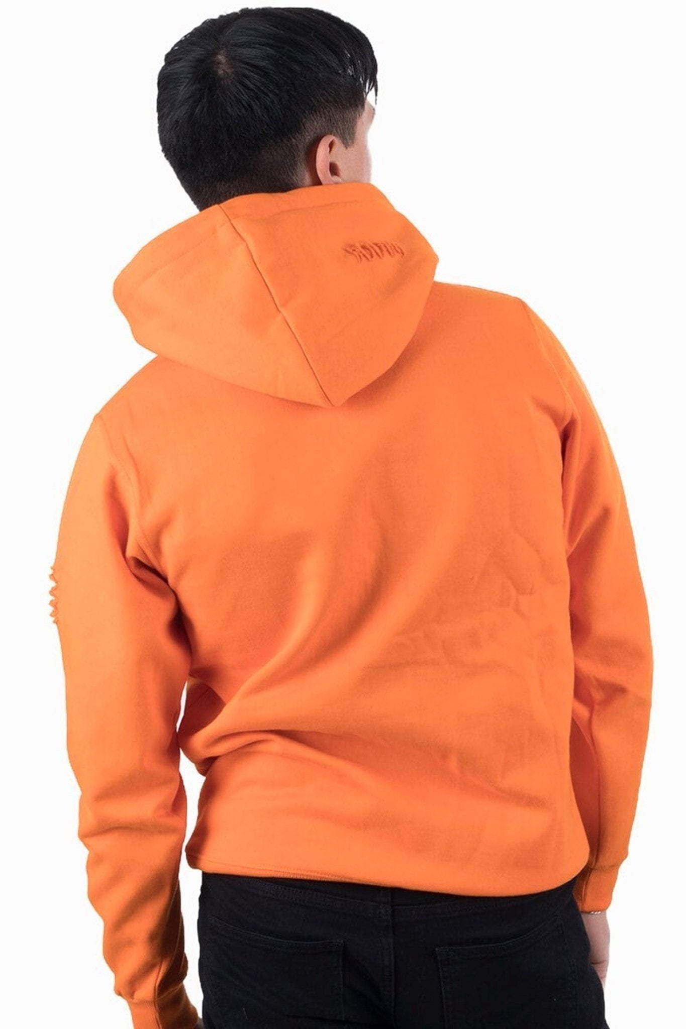 Ripped Hoodie - Orange - TeeShoppen - Orange 5