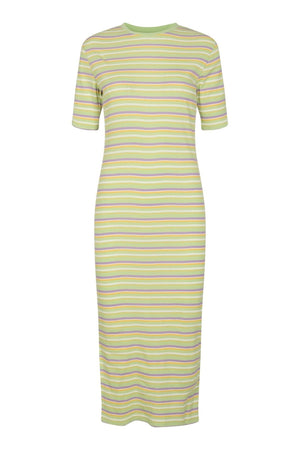Roberta Dress - Mint Stripe