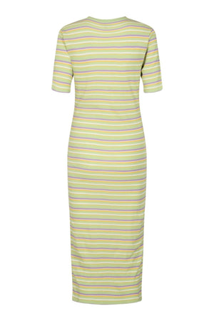 Roberta Dress - Mint Stripe