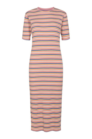 Roberta Dress - Rose Stripe