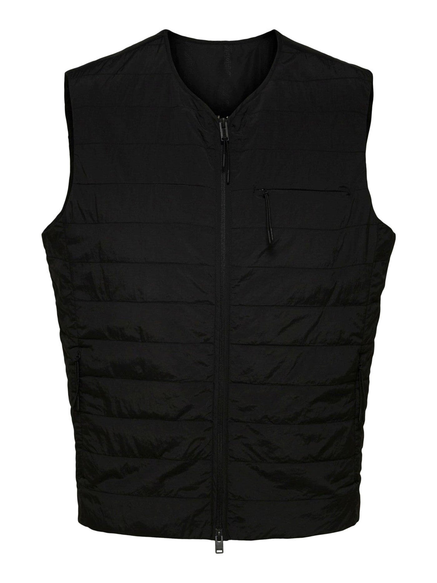 Rund Halsudskæring Dynevest - Sort - Selected Homme - Sort 3