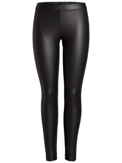 Shiny leggings - Sort - PIECES - Sort