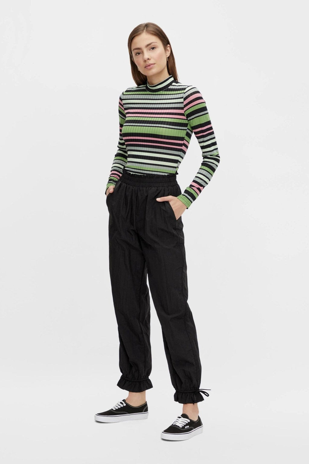 Silena High Waist Pants - Sort