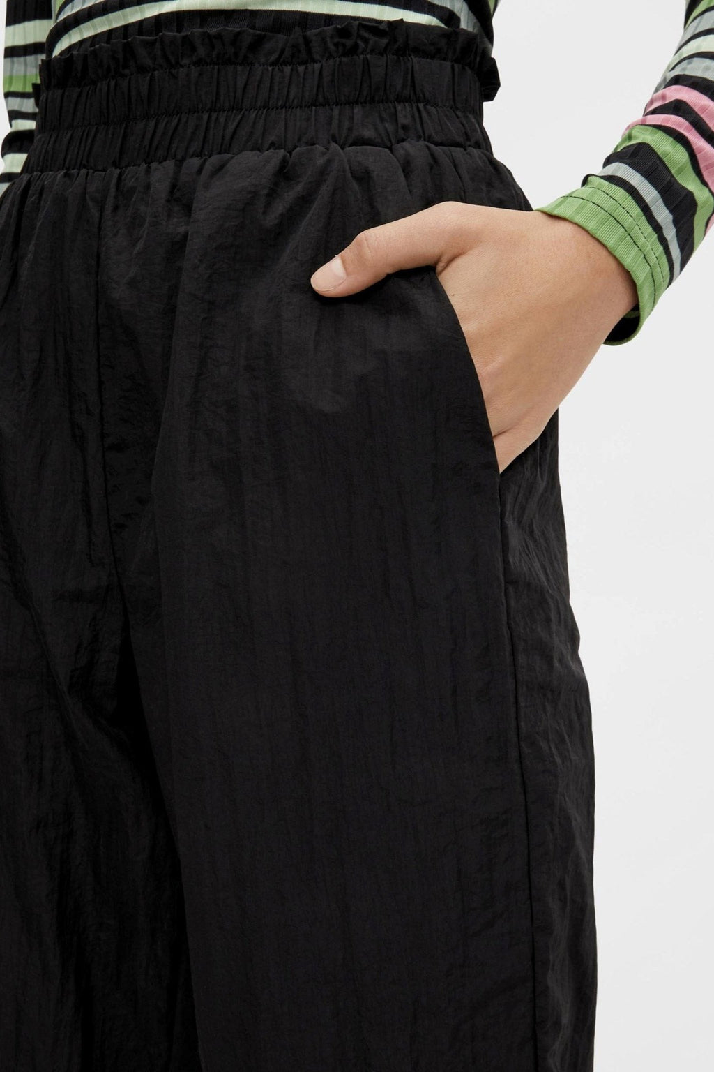 Silena High Waist Pants - Sort