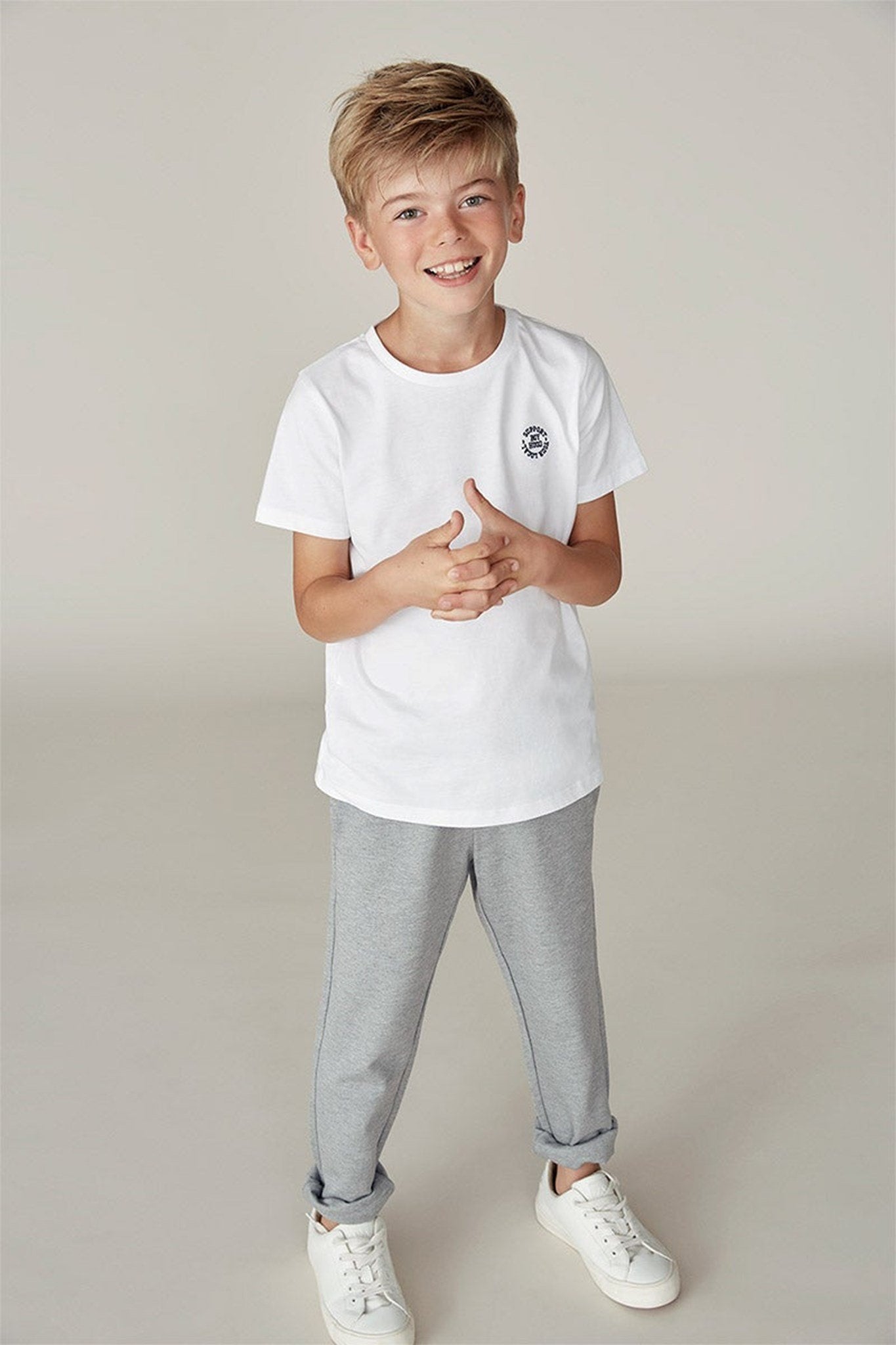 Singo Stretch Pants - Lysegrå - Name It - Grå 3