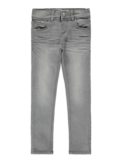 Skinny fit Jeans i økologisk bomuld - Grå denim - Name It - Grå