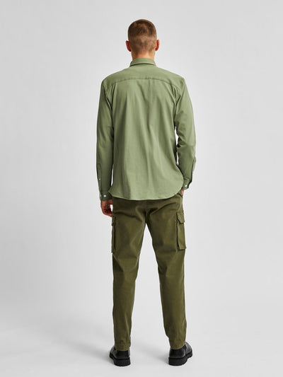 Slim fit skjorte i økologisk bomuld - Grøn - Selected Homme - Grøn 2