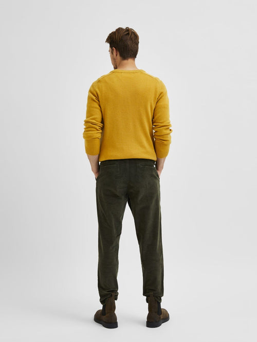 Slimtape-Repton Cord Pants - Forest Night - Selected Homme - Grøn
