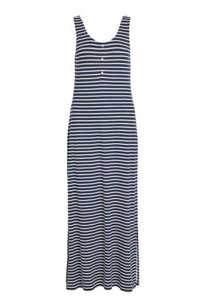 Dell Maxi Kjole - Navy Blazer/Sne Hvid