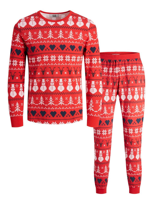 Snowflake Junior Pyjamas - Rød - TeeShoppen - Rød