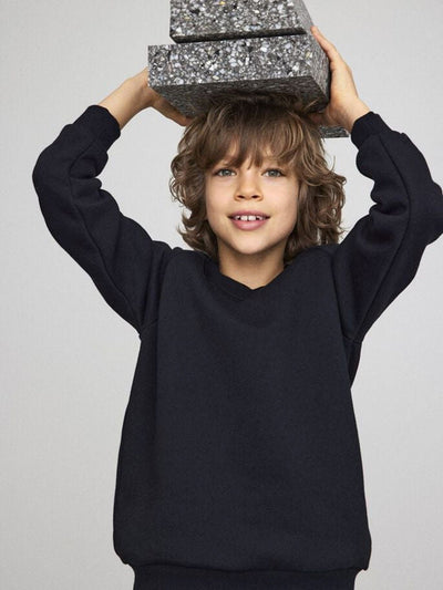 Sweatshirt med rund hals - Sort - Name It - Sort 3