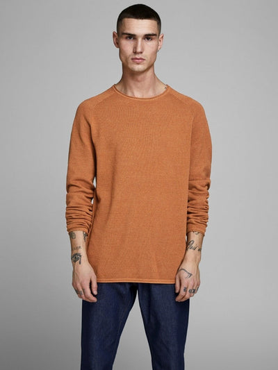 Tekstureret striktrøje - Brun - Jack & Jones - Brun