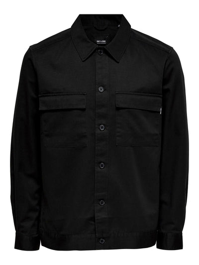 Toby Overshirt - Sort - Only & Sons - Sort
