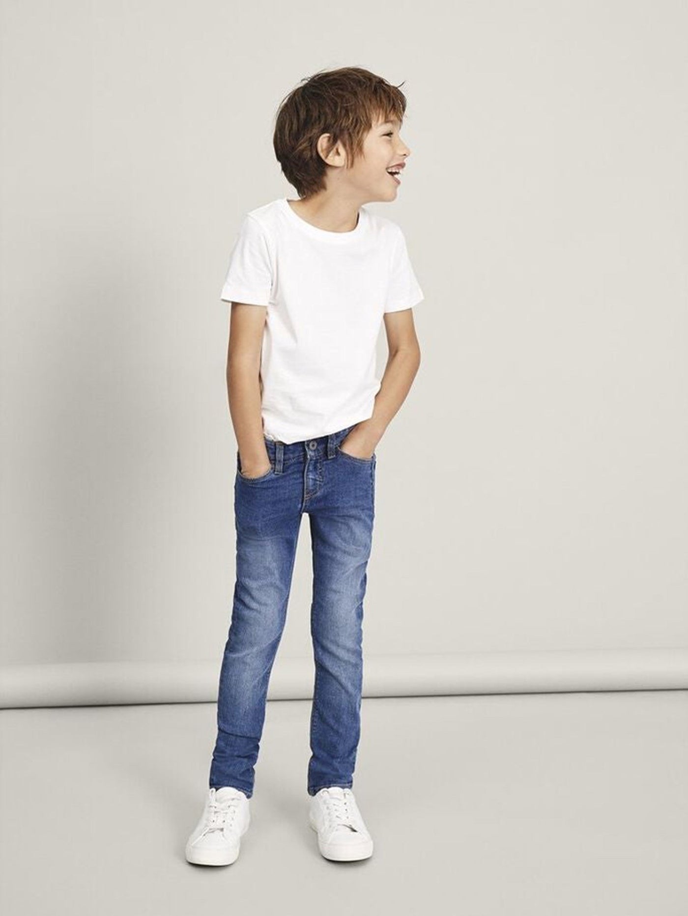 X-slim fit Jeans - Medium Blue Denim - Name It - Blå 3