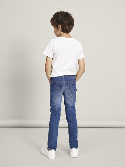 X-slim fit Jeans - Medium Blue Denim - Name It - Blå 4