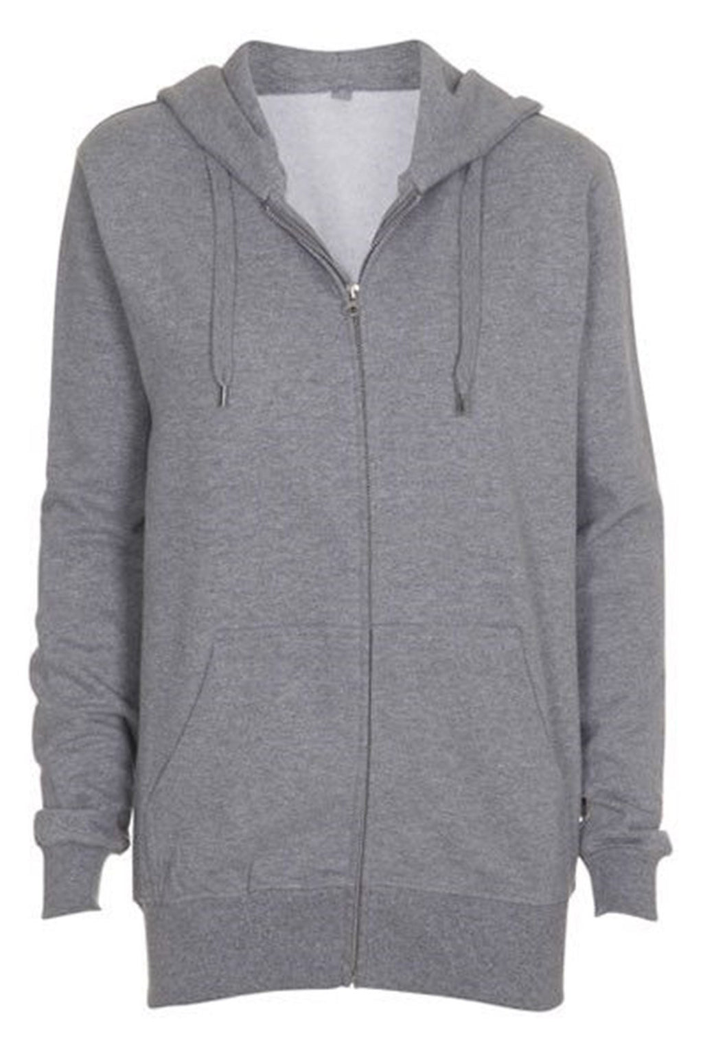 Zip sweat hoodie - Lyse grå
