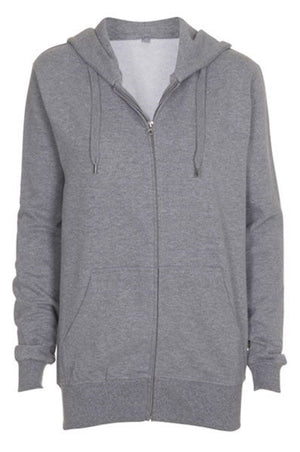 Zip sweat hoodie - Lyse grå