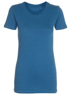 Fitted t-shirt - Petroleum blå