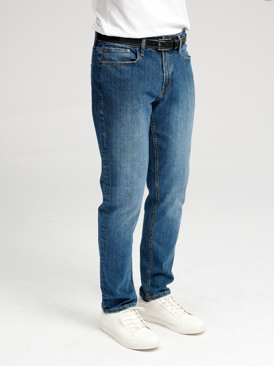 De Originale Performance Jeans (Regular) - Medium Blue Denim - TeeShoppen - Blå 5