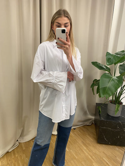 Ecci Oversized Skjorte - Lys Hvid - PIECES - Hvid 2