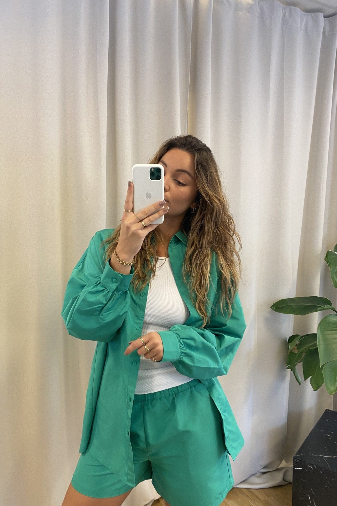 Chrilina Oversized Shirt - Simpel Grøn - PIECES - Grøn 2