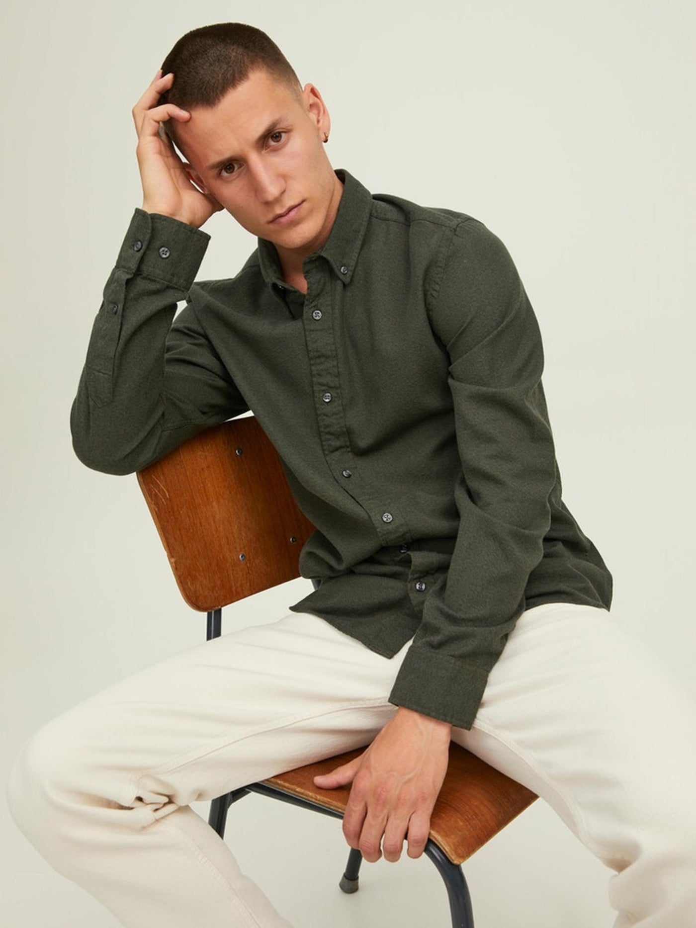 Brook Grindle Skjorte - Forest Night - Jack & Jones - Grøn 3