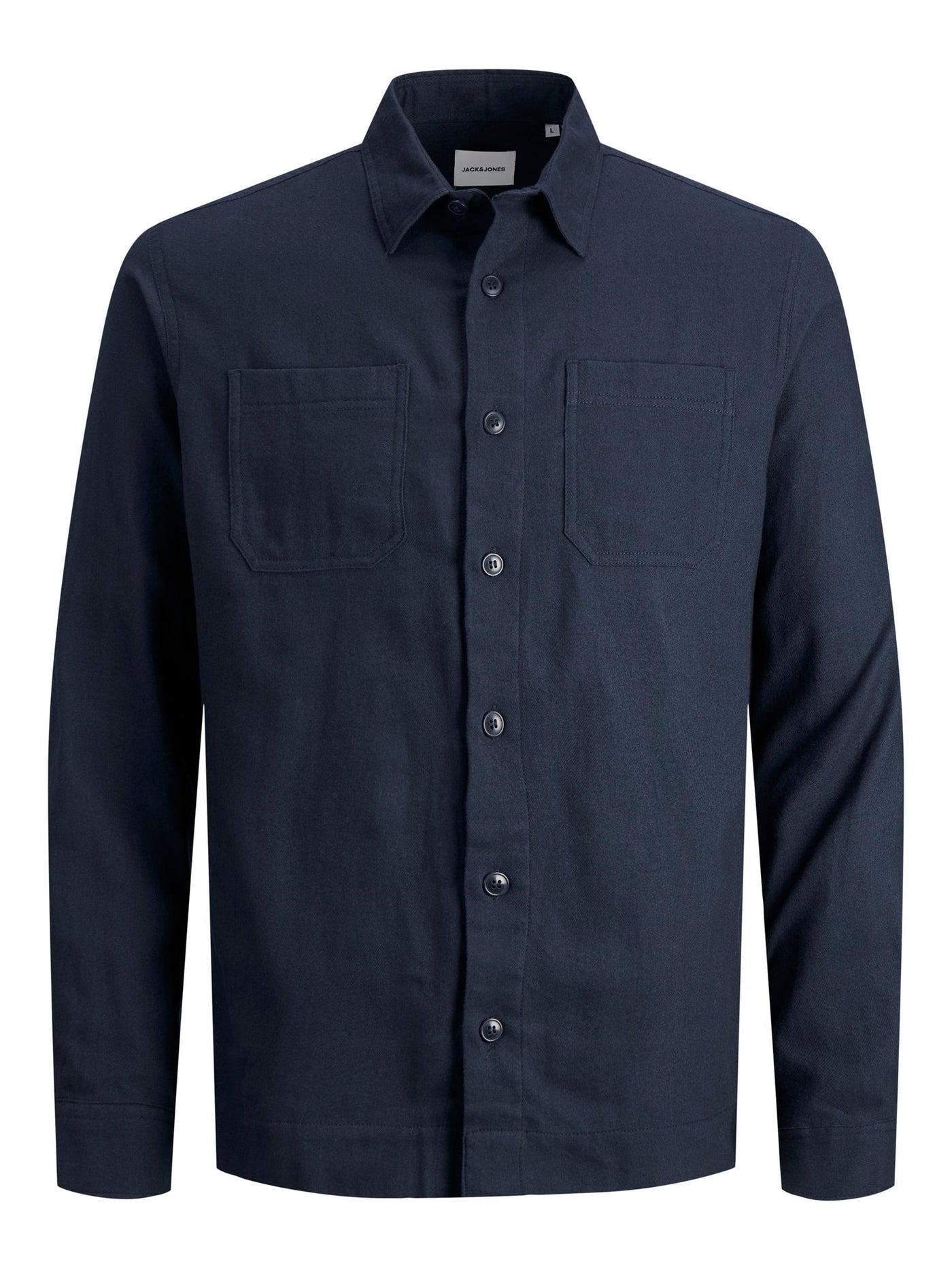 Logan Solid Skjorte - Navy Blazer - Jack & Jones - Blå