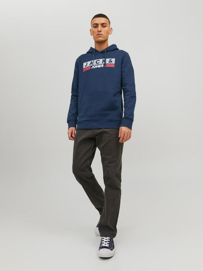 Corp Logo Sweat Hoodie - Navy Blazer - Jack & Jones - Blå 5