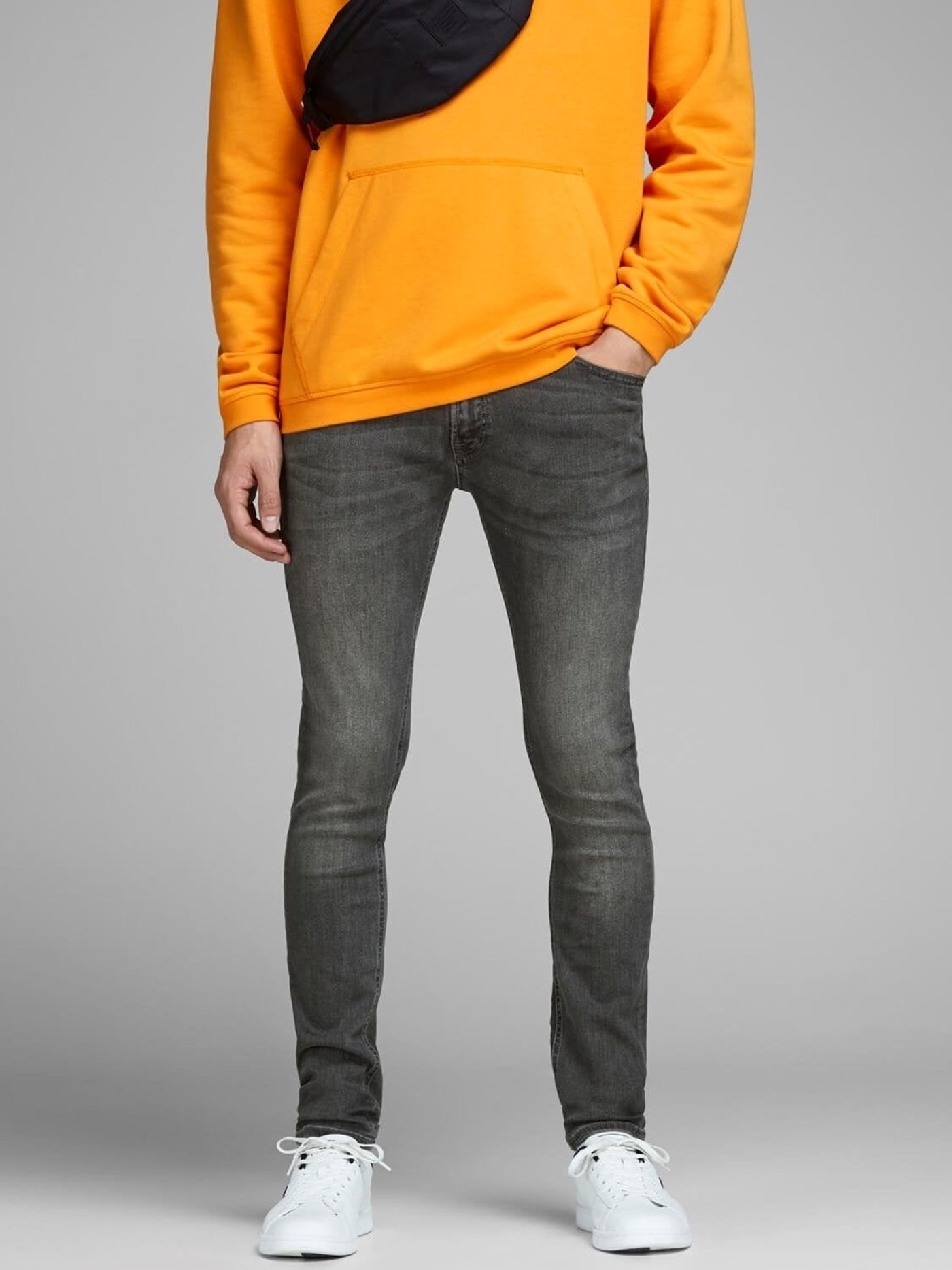 Liam Skinny fit - Grey Denim - Jack & Jones - Grå 2