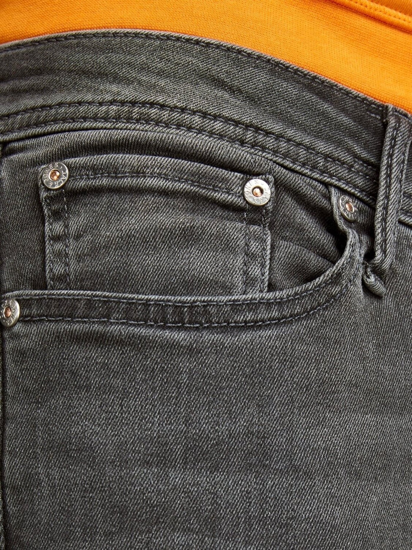 Liam Skinny fit - Grey Denim - Jack & Jones - Grå 5