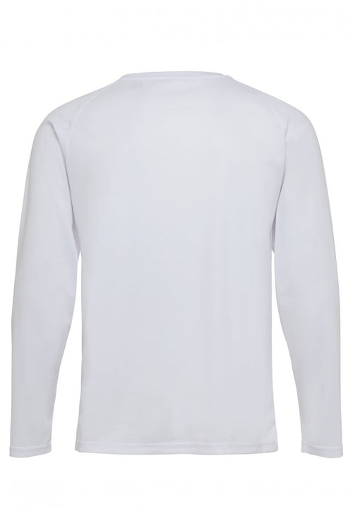 Langærmet Trænings T-shirt - Hvid - Packshot - Teeshoppen