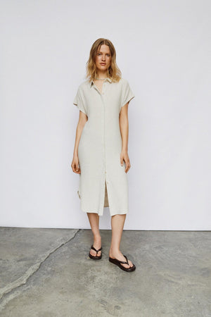 Sanne Adil Midi Kjole - Sandshell