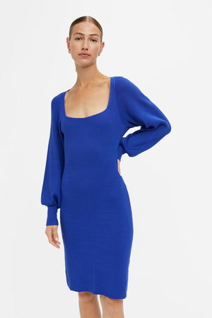 Agnes Strik Kjole - Clematis-blue