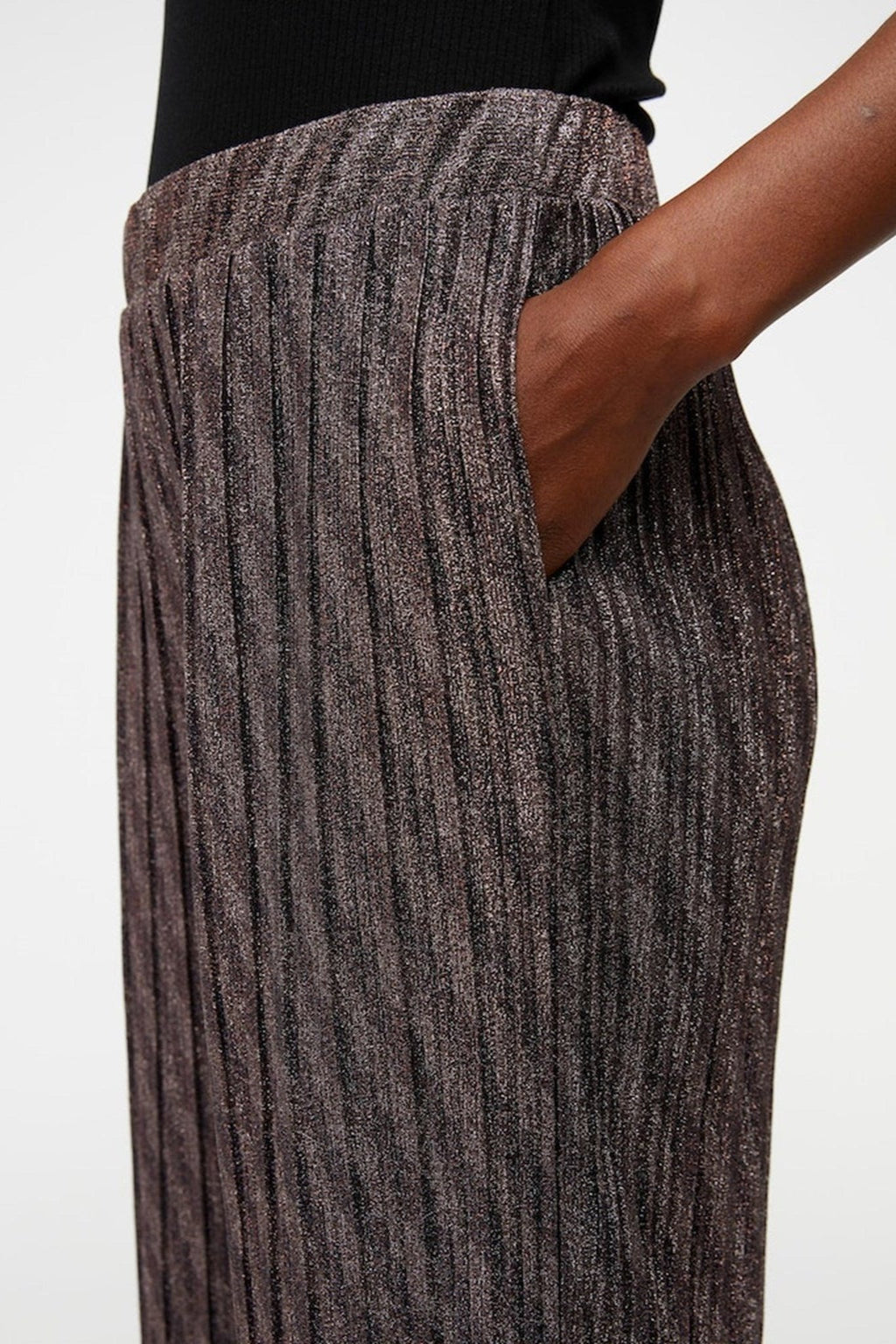 Lux High Waist Bukser - Sort