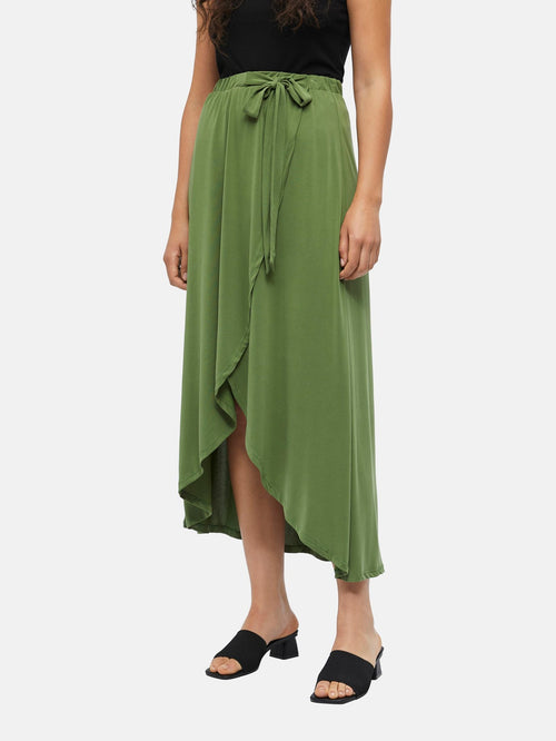Jannie Maxi Skirt - Vineyard Green - Object - Grøn