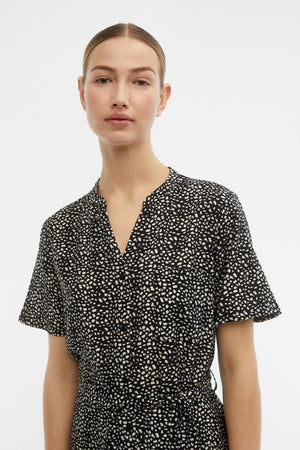 Seline Midi Kjole - Sort