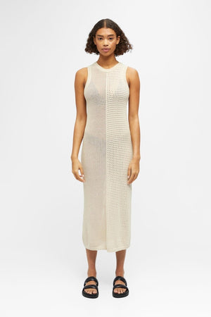 Palia Strik Kjole - Sandshell