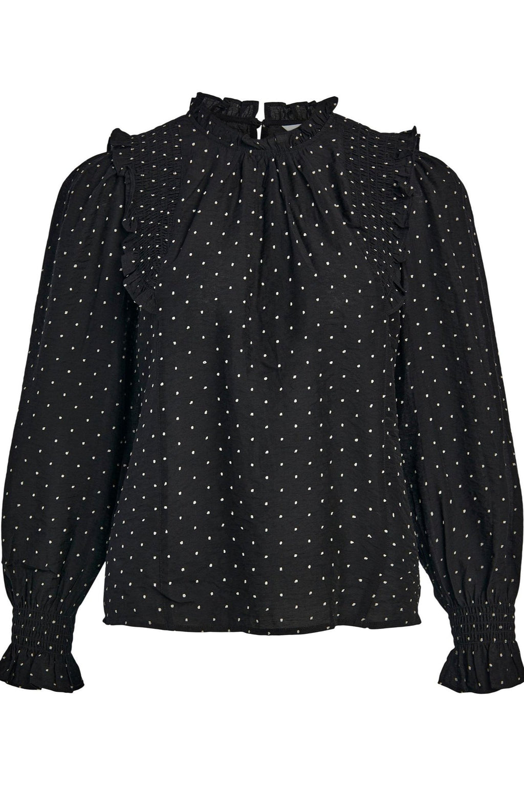 Petri Langærmet Top - Sort