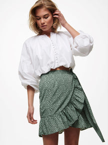 Olivia Wrap Skirt - Chinois Green