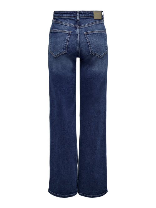 Juicy Jeans (Wide Leg) - Dark Blue Denim - ONLY - Blå
