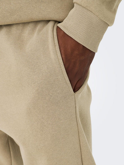 Classic Sweatpants - Chinchilla - Only & Sons - Sand/Beige 2