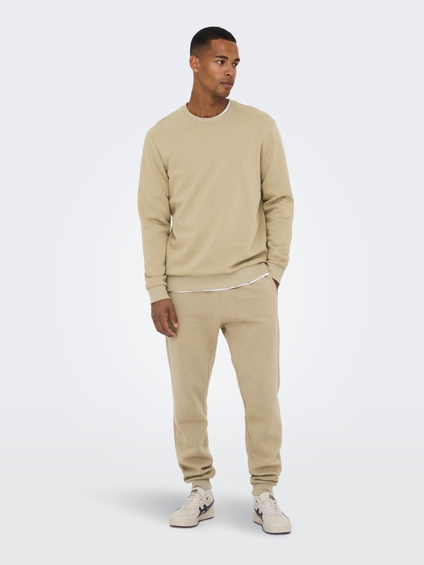 Classic Sweatpants - Chinchilla - Only & Sons - Sand/Beige 4